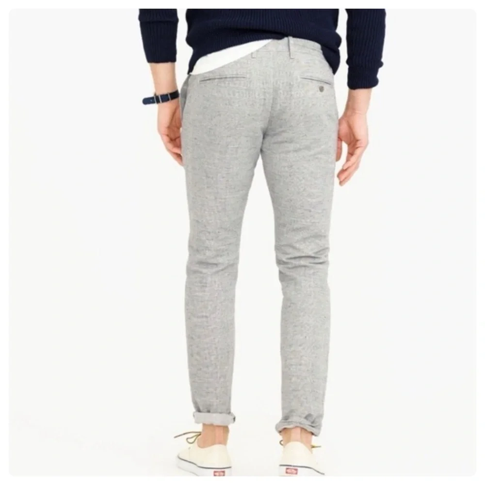 J. Crew 484 Slim-fit chino pant in stretch slub cotton blend 34x34 - Picture 7 of 12